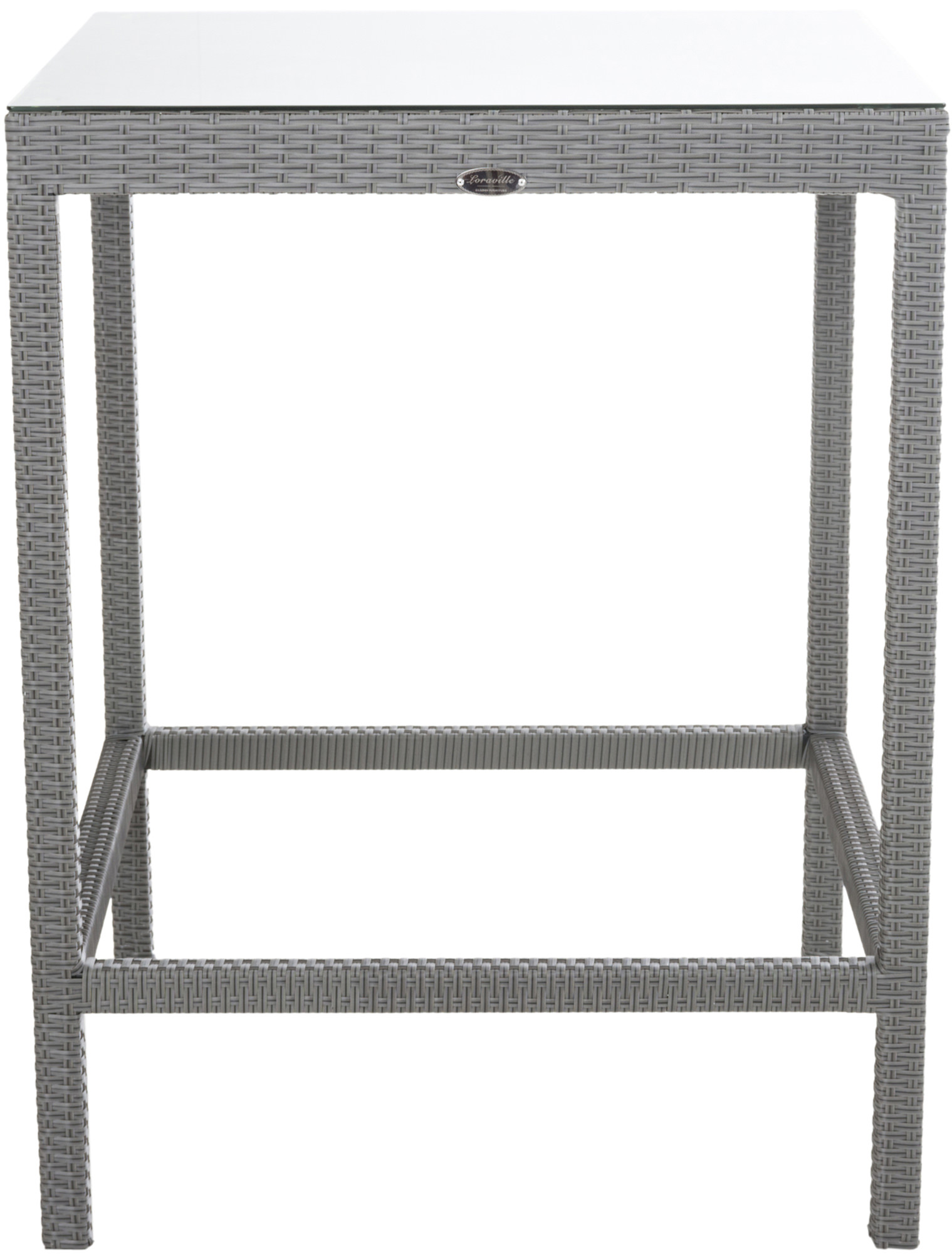 Polyrattan Tisch Alia grau