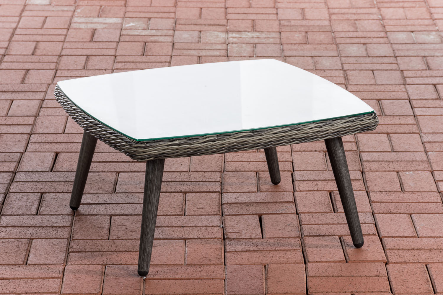 Tisch Ameland 5mm grau-meliert 30 cm
