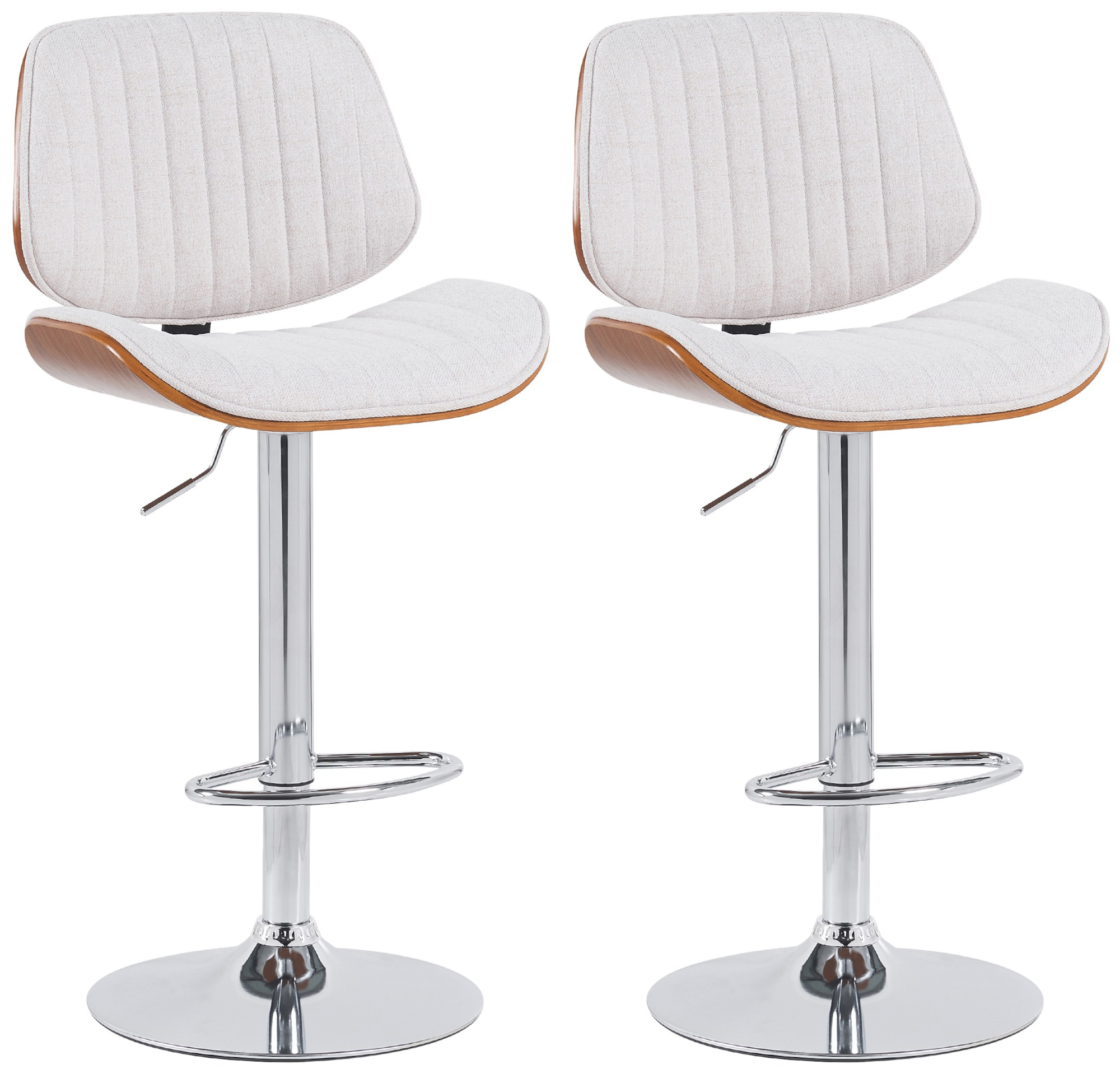 2er Set Barhocker Clawson Stoff