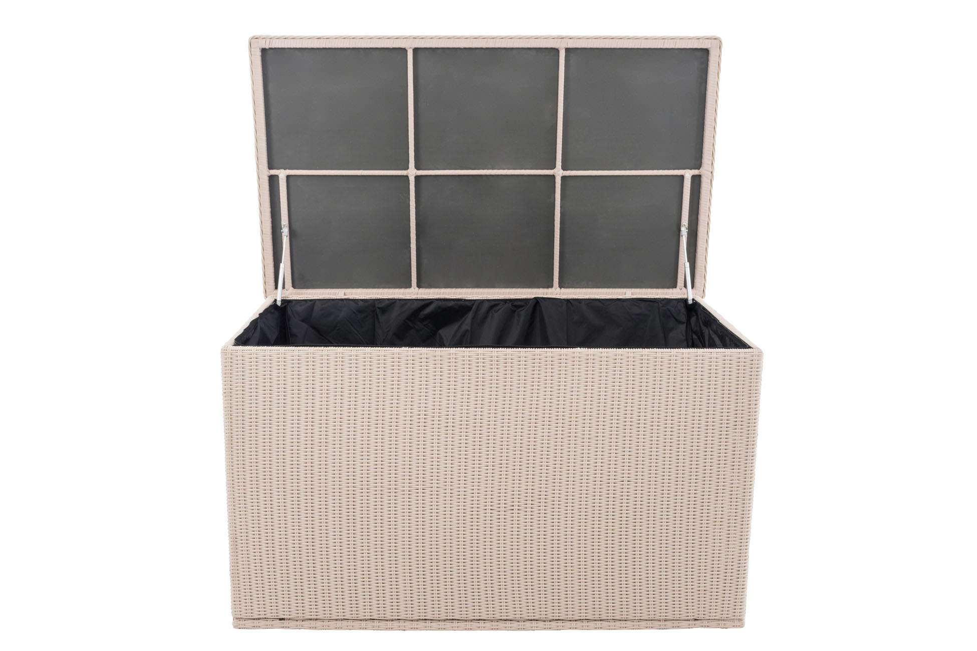 Polyrattan Auflagenbox Comfy 5mm perlweiß 150 cm