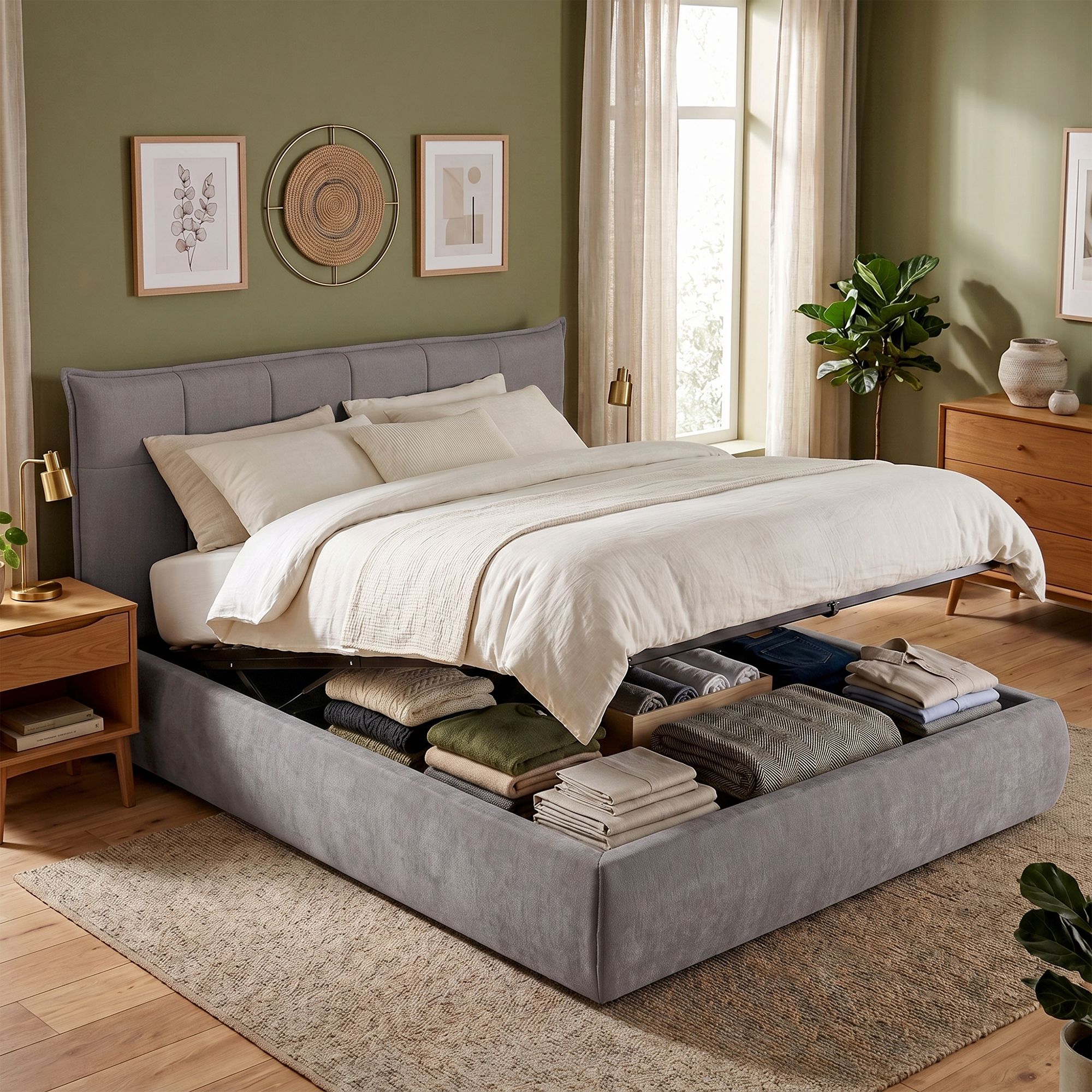 Bett Mirka 160 x 200 cm grau