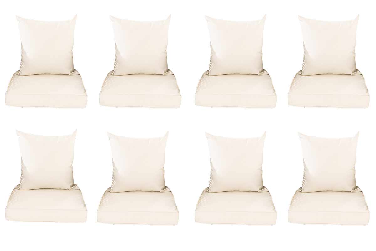 16er Kissenbezüge Set Stavanger XL creme