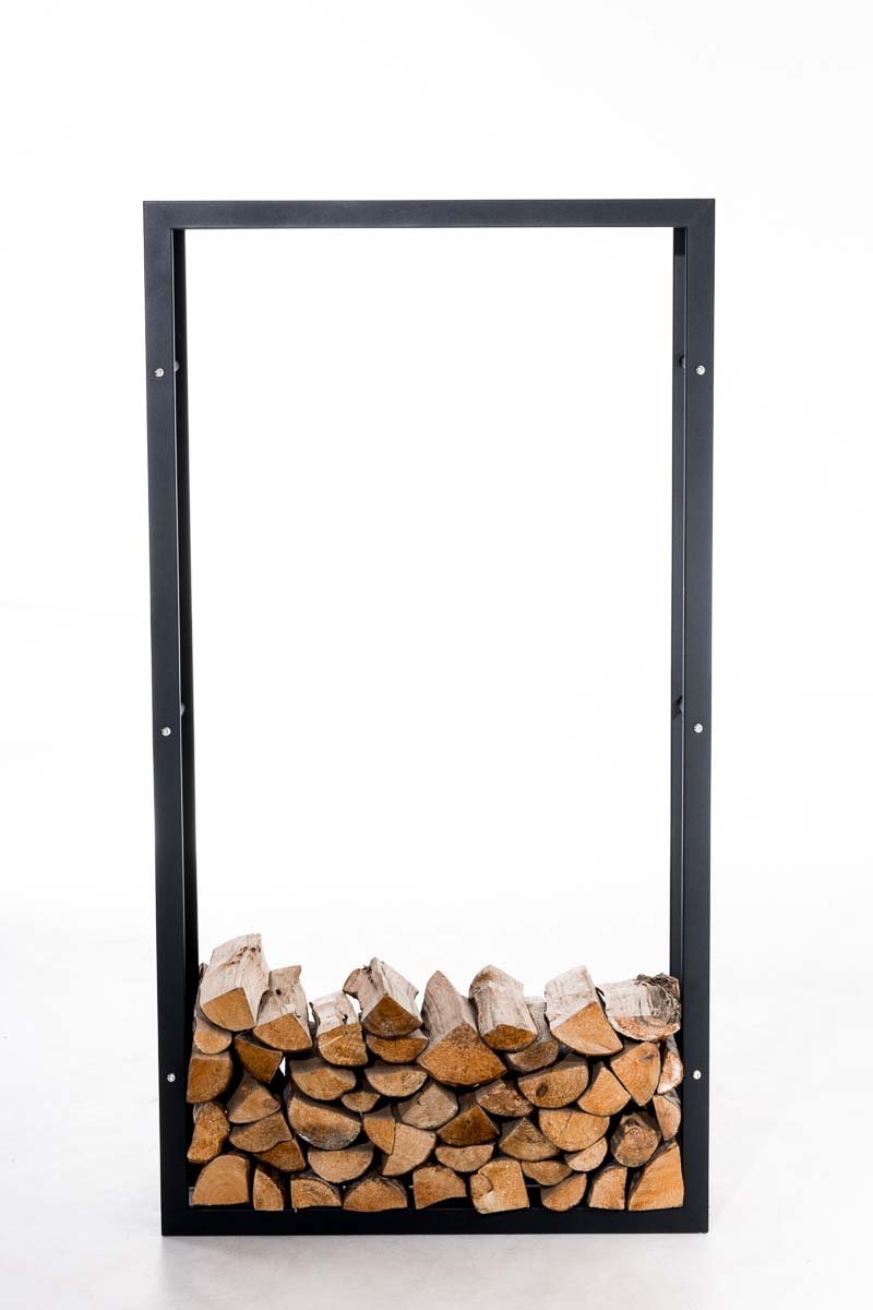 Kaminholzständer Keri V3 schwarz 25x60x100 cm