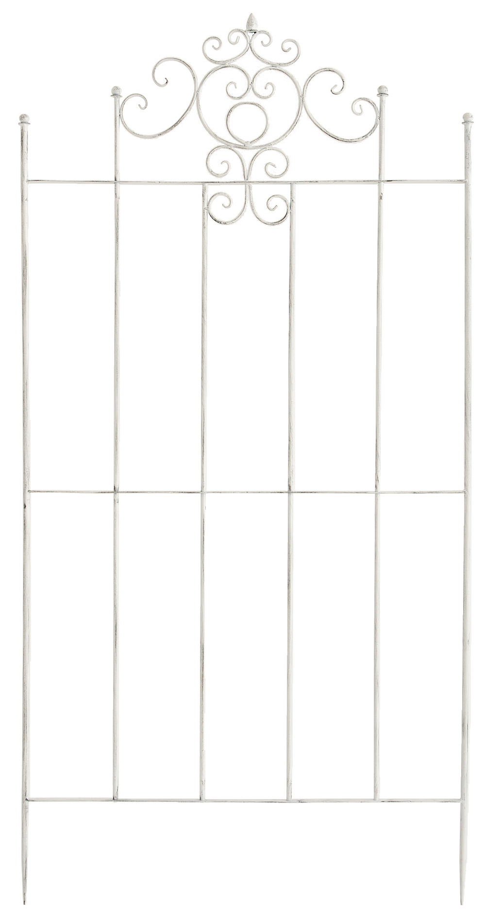 2er Set Rankgitter Paula 170 x 86 cm antik weiß