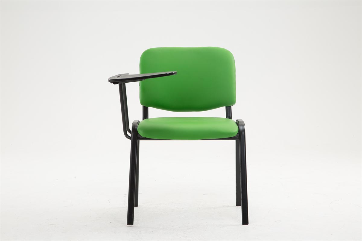 Stuhl Ken mit Klapptisch Kunstleder grün