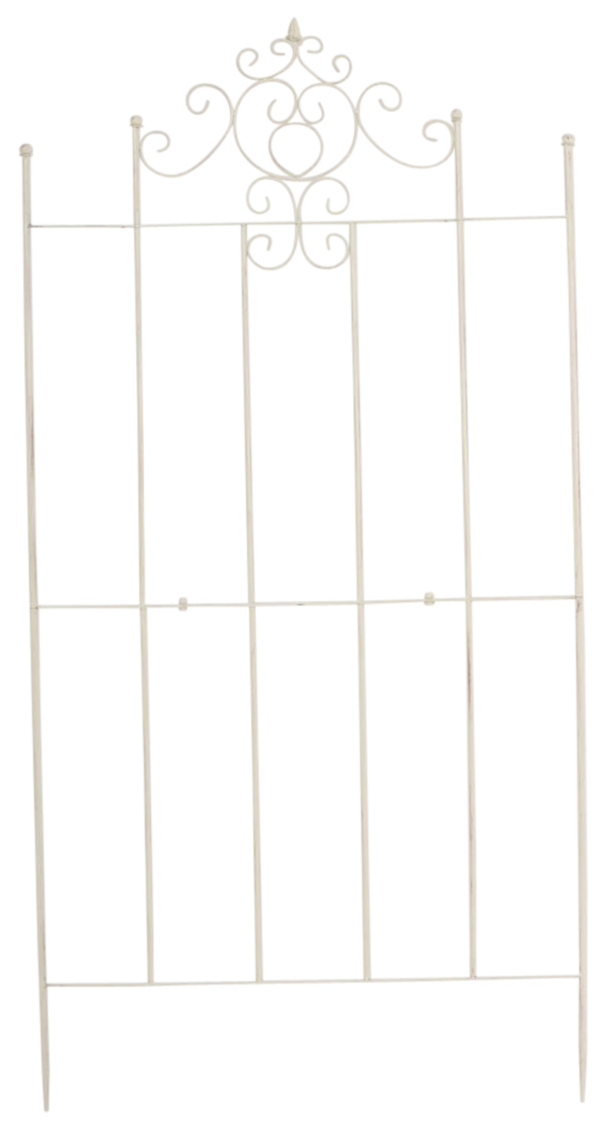 2er Set Rankgitter Paula 170 x 86 cm antik-creme