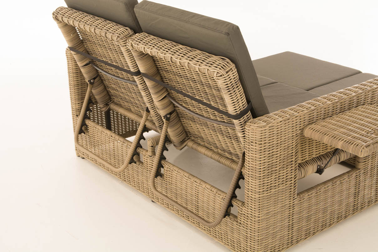 Polyrattan Sofa Ancona 5mm natura anthrazit