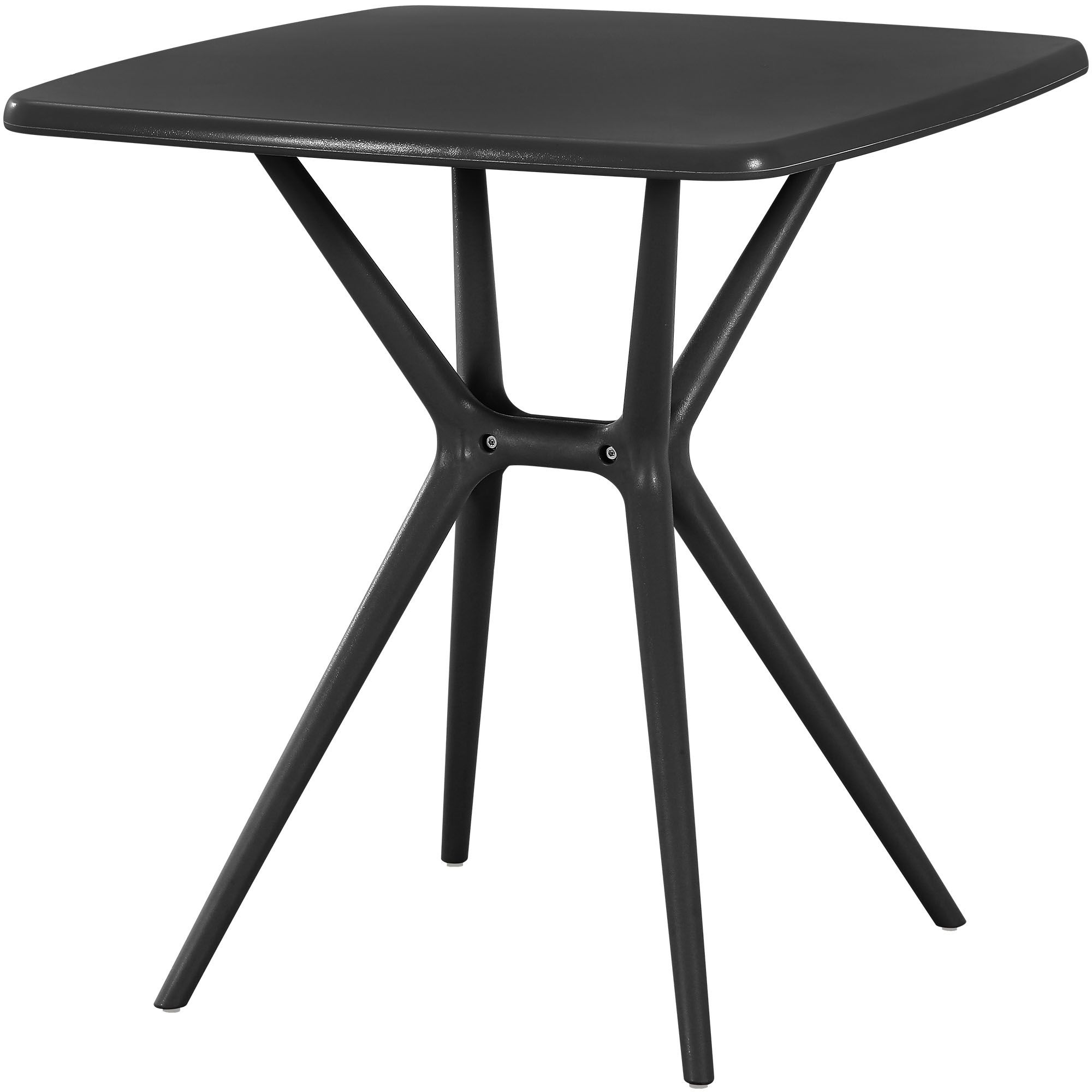 Gartenmöbel-Set Vela mit 4 Stühlen schwarz