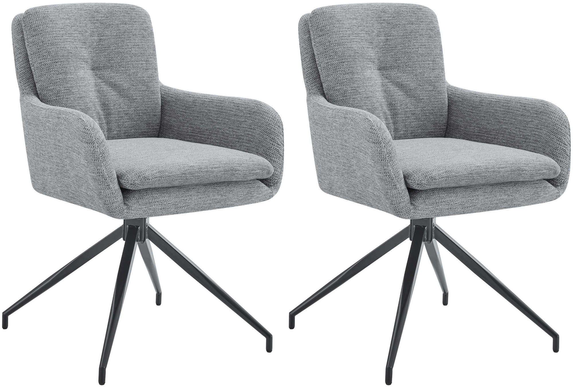 2er Set Esszimmerstühle Pickett Stoff