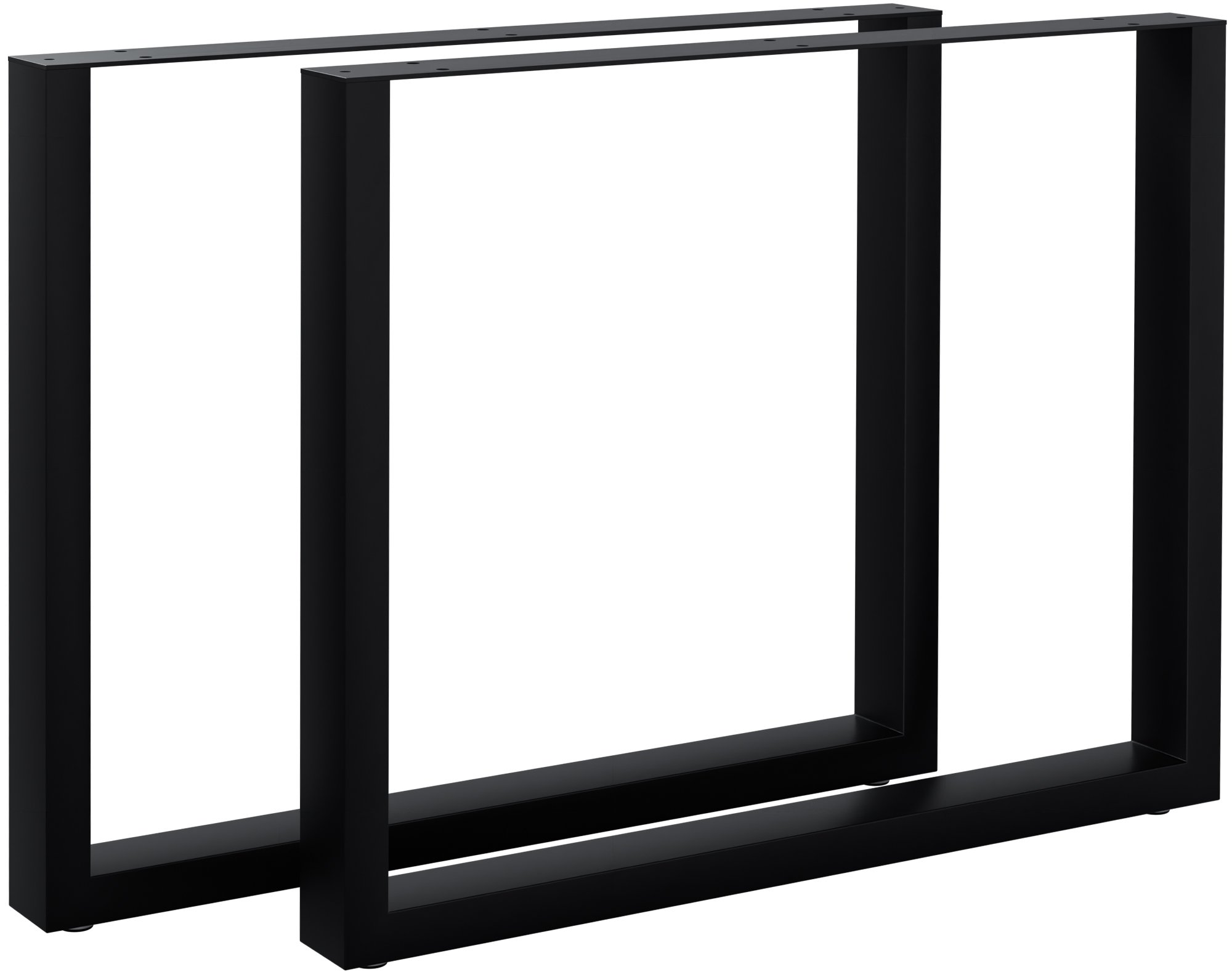 2er Set Tischbeine Ilkan schwarz 90 cm