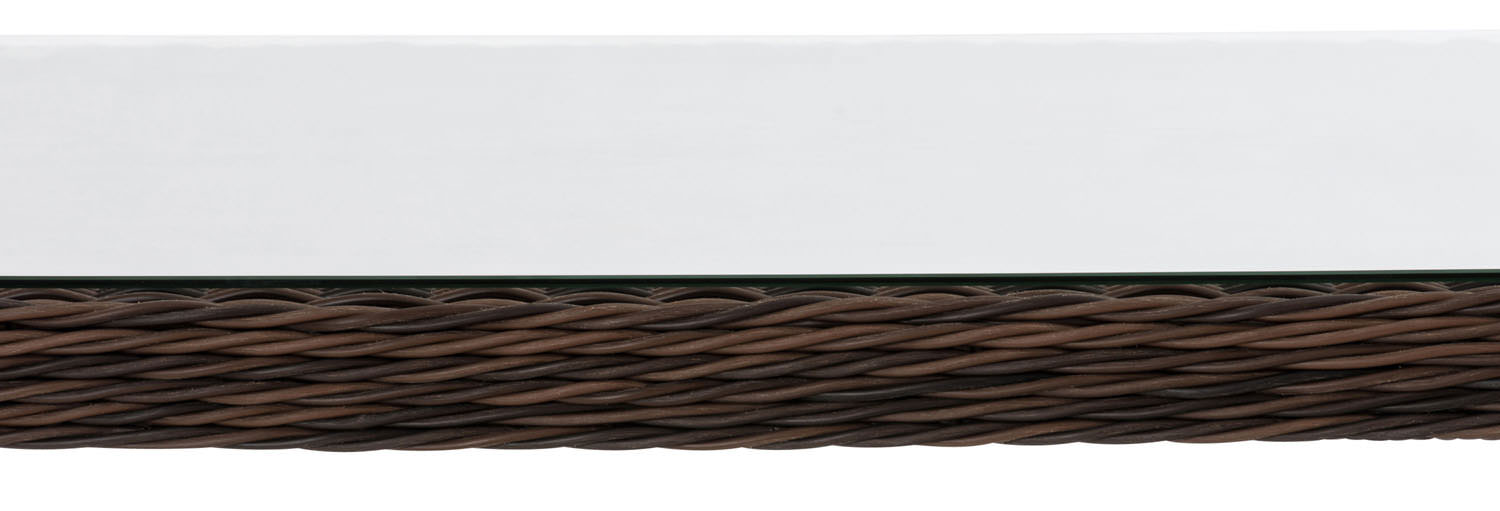 Polyrattan Tisch Alia 5mm braun-meliert