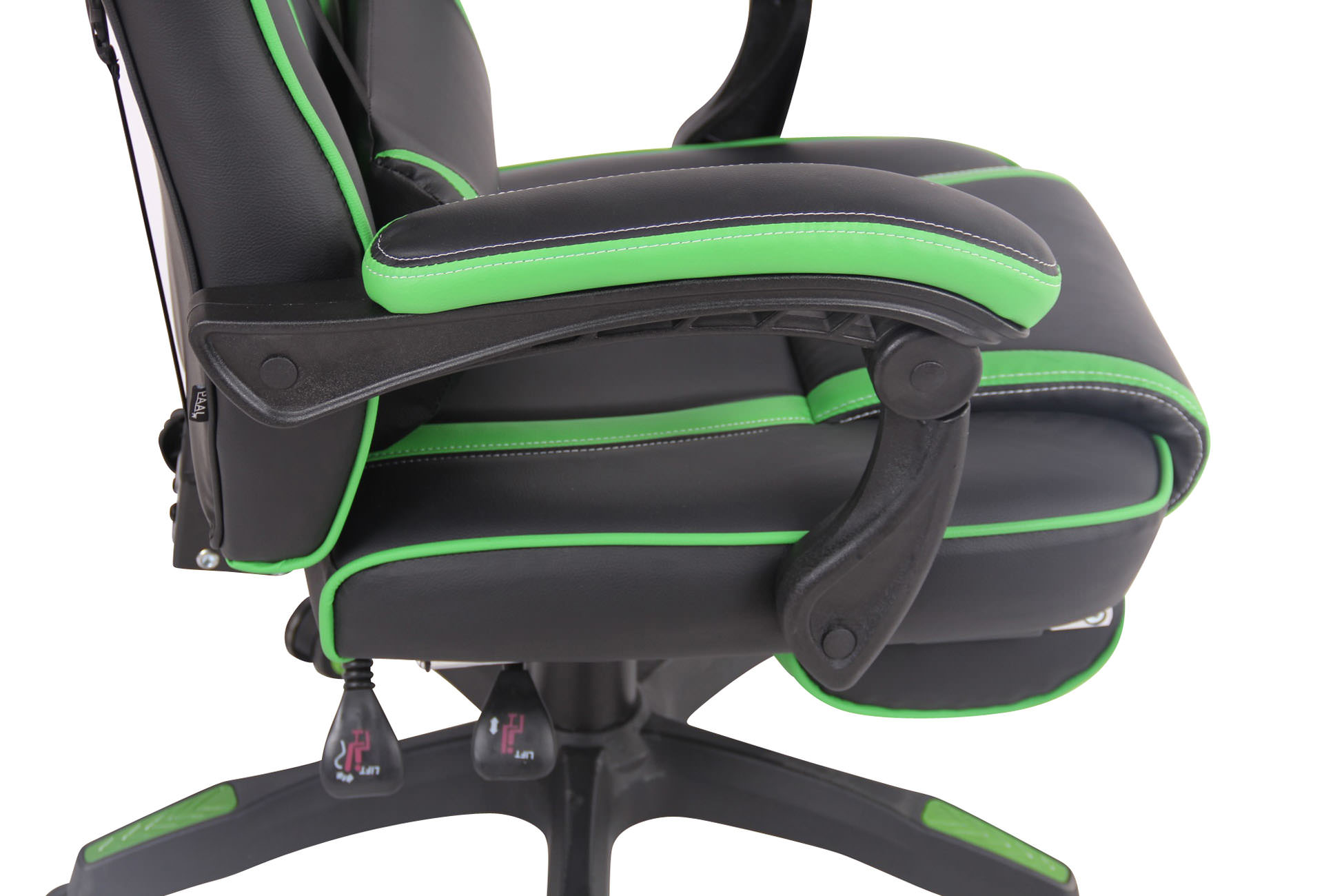 Gaming Bürostuhl Heat mit Fußablage schwarz/grün