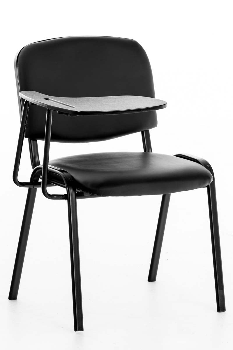 Stuhl Ken mit Klapptisch Kunstleder schwarz