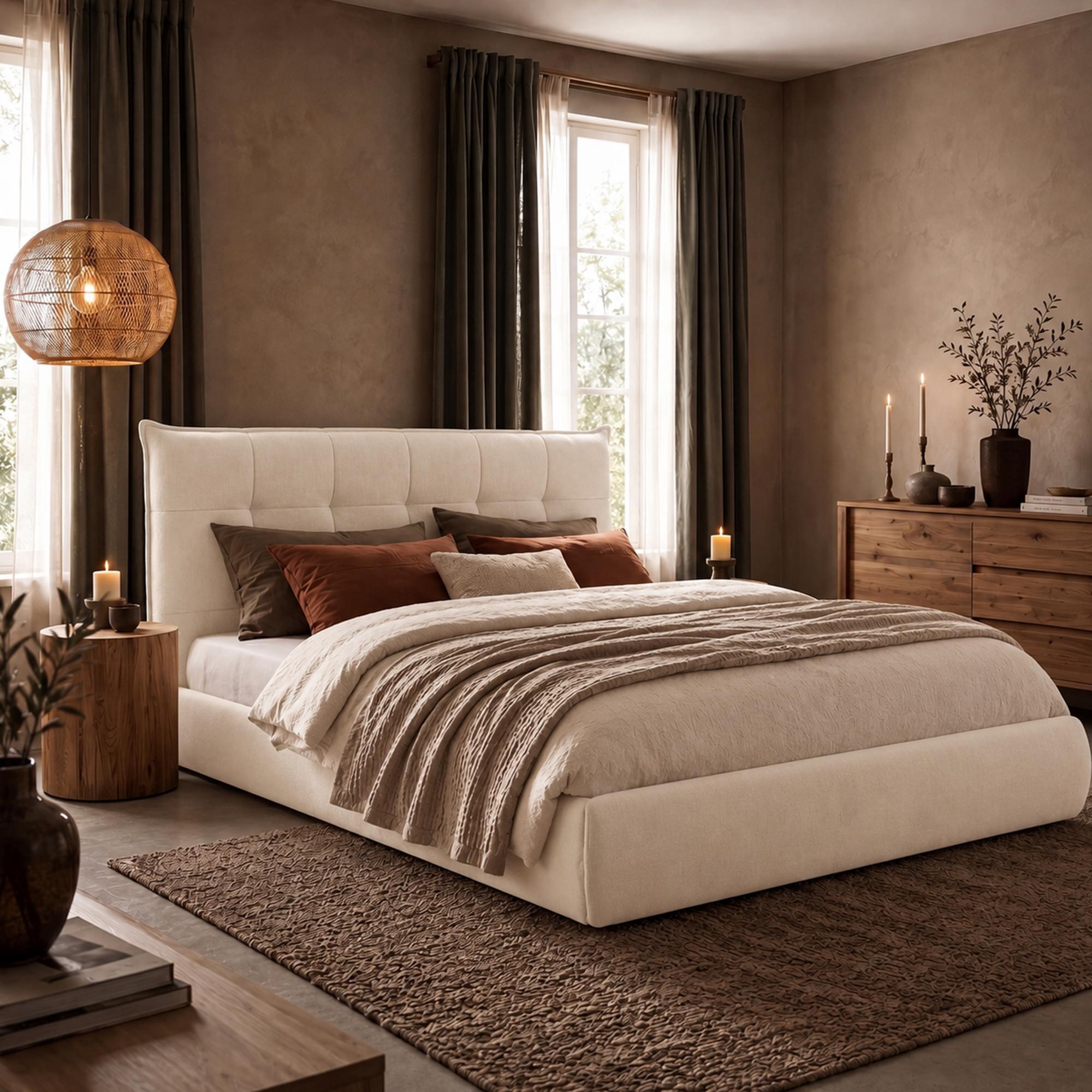 Bett Mirka 180 x 200 cm creme