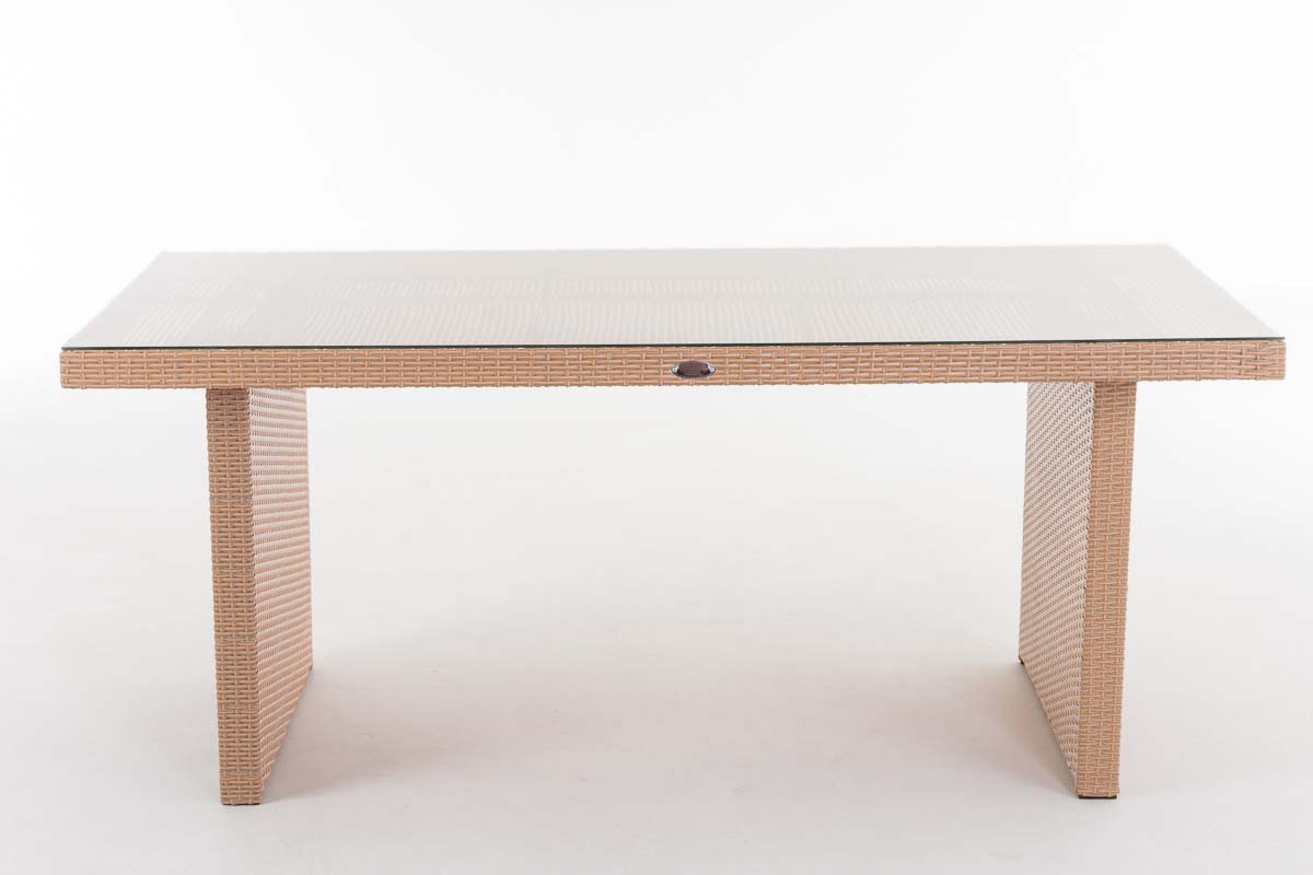 Polyrattan Tisch Avignon sand 180 cm