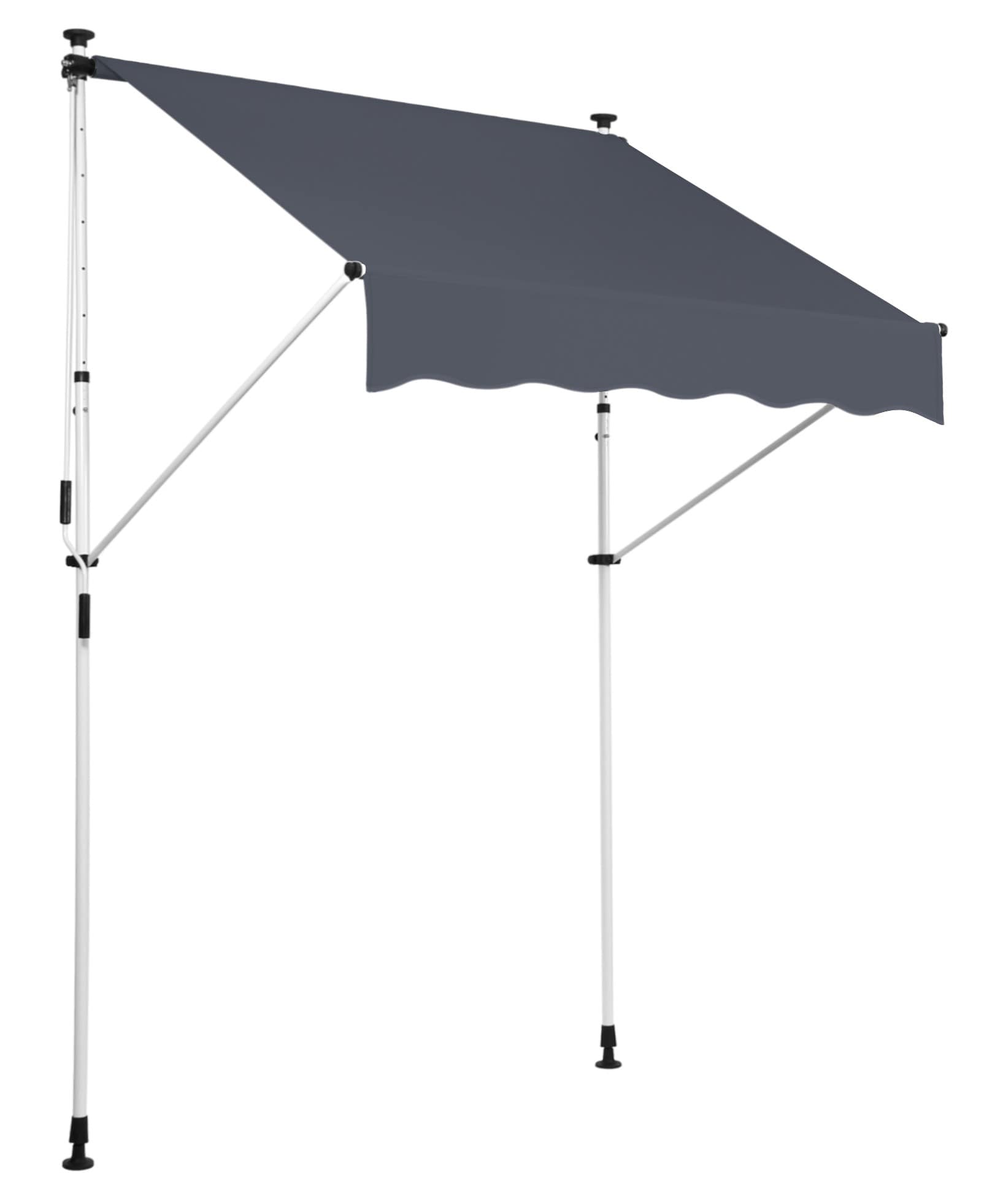 Klemm-Markise Westerly anthrazit 250x120 cm