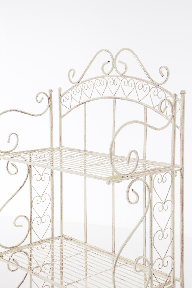 Standregal Antje aus Eisen antik-creme