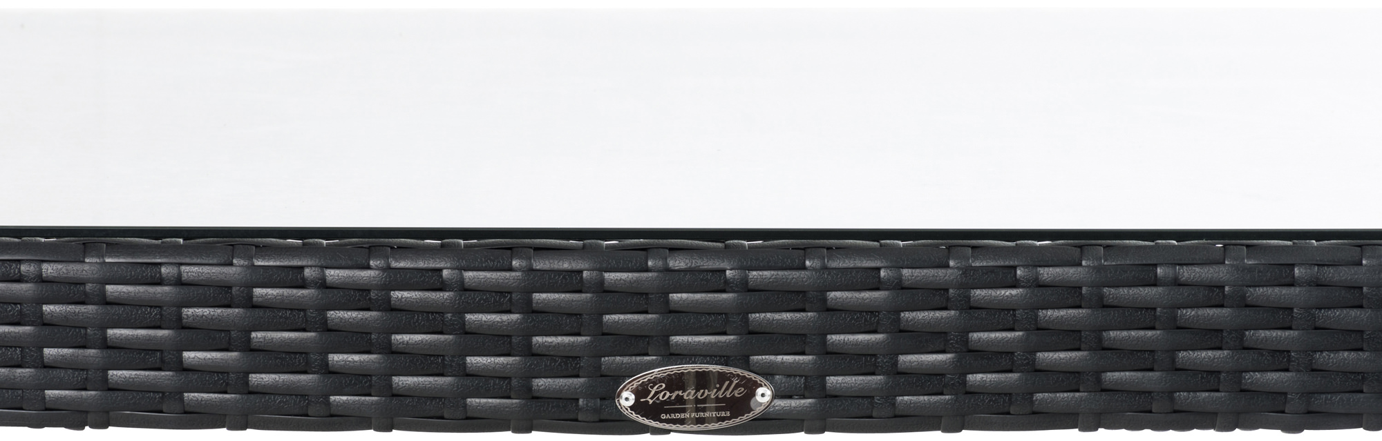 Polyrattan Tisch Alia schwarz