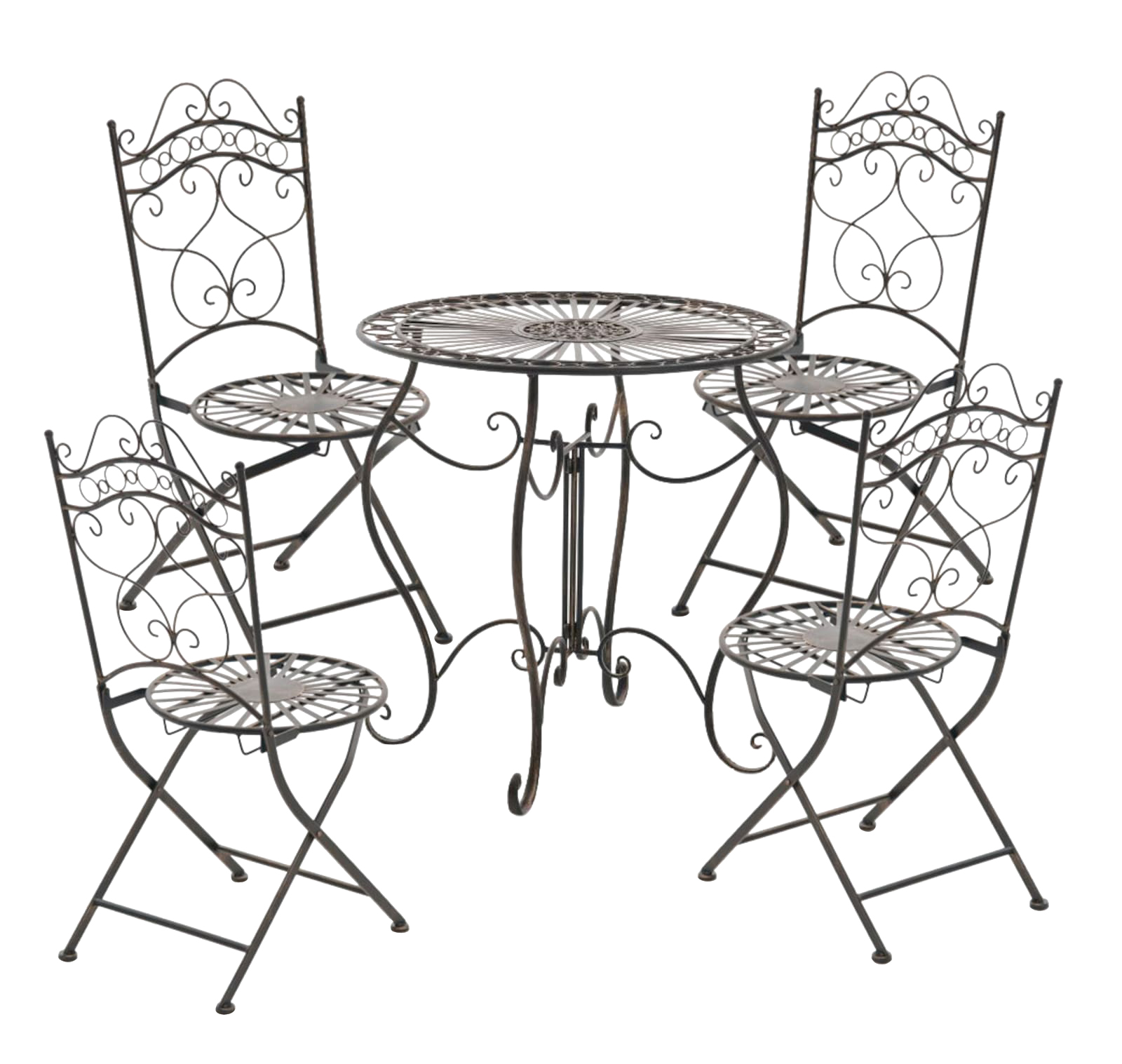 2er Set Gartenstühle Kiran bronze