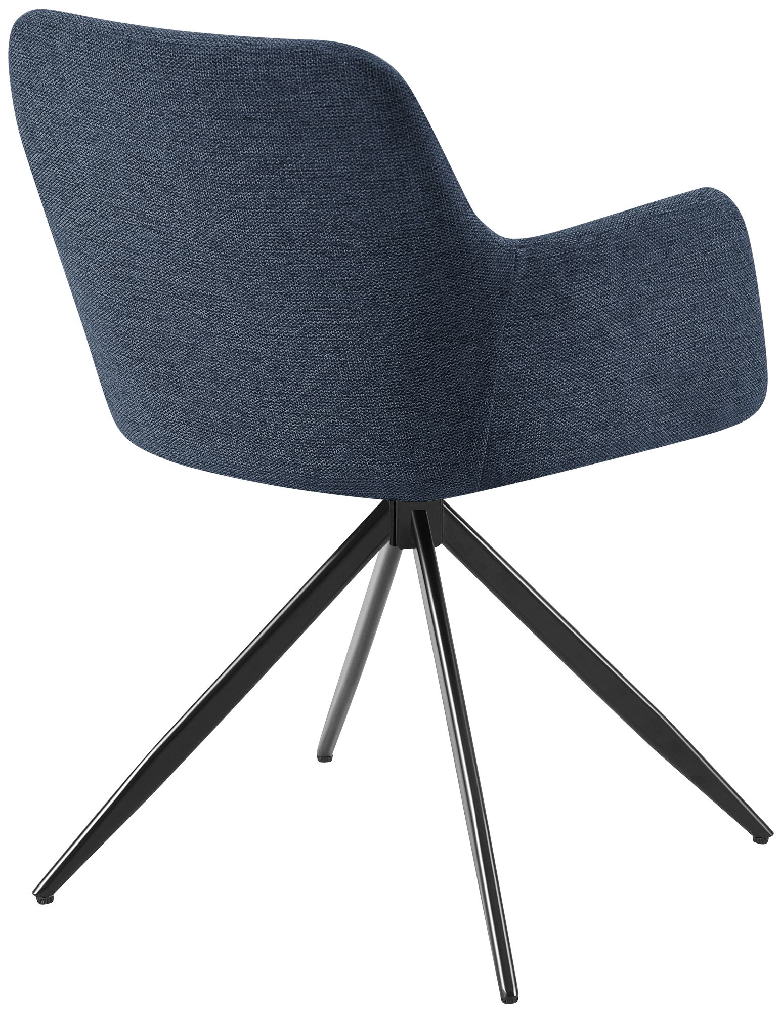 2er Set Esszimmerstuhl Olema Stoff blau