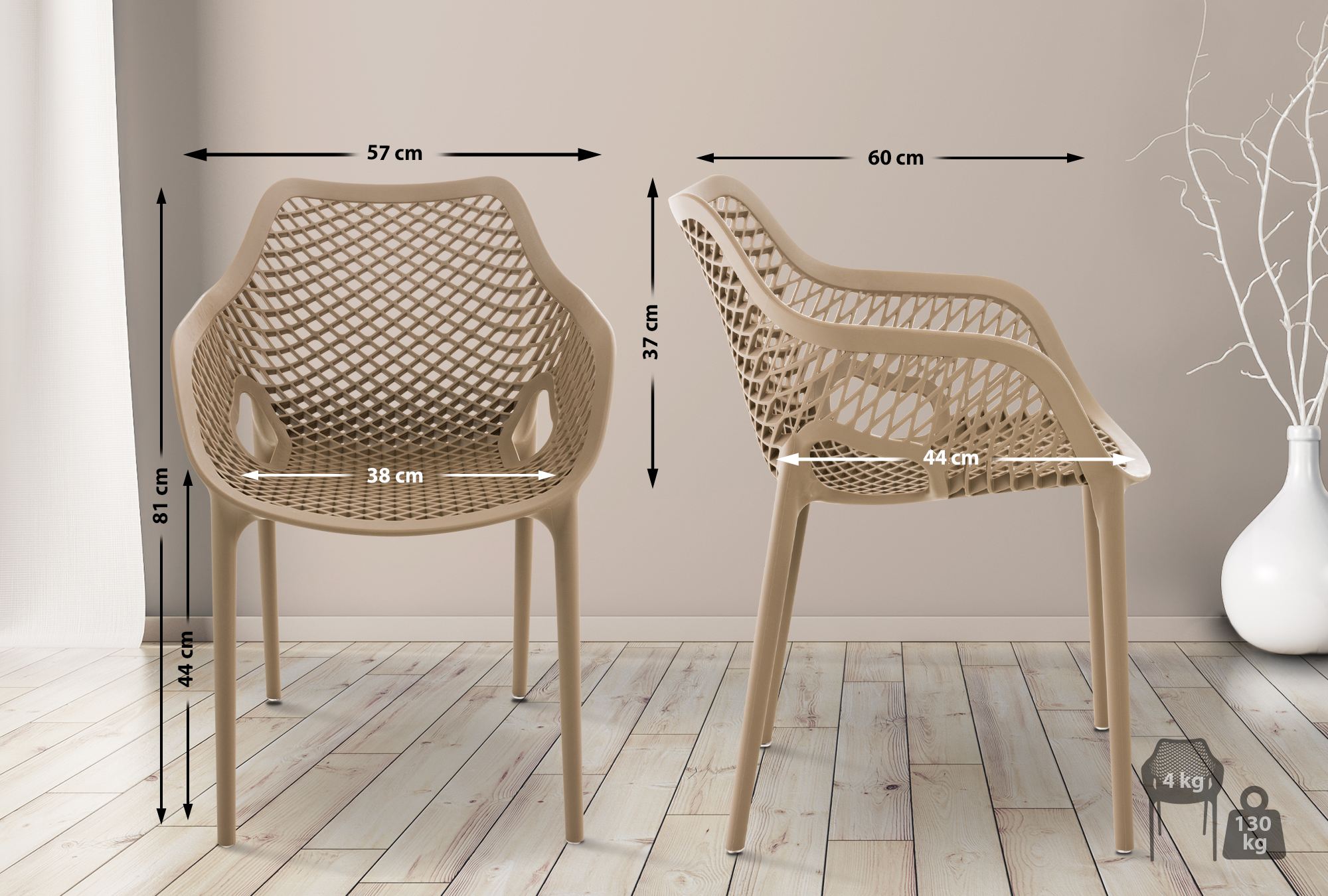 Stapelbarer Stuhl Air XL