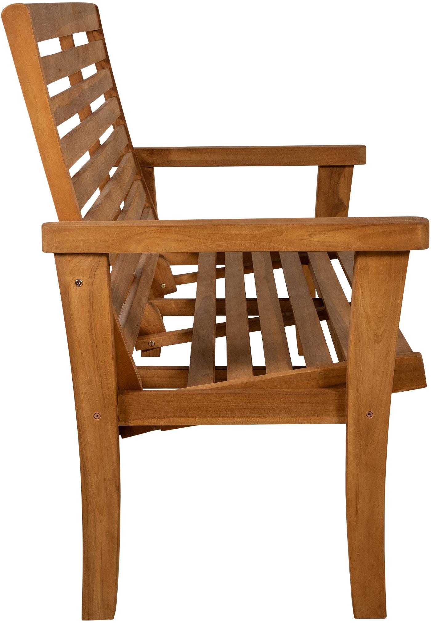 Teakbank Nicosia mit Liegefunktion teak 150 cm