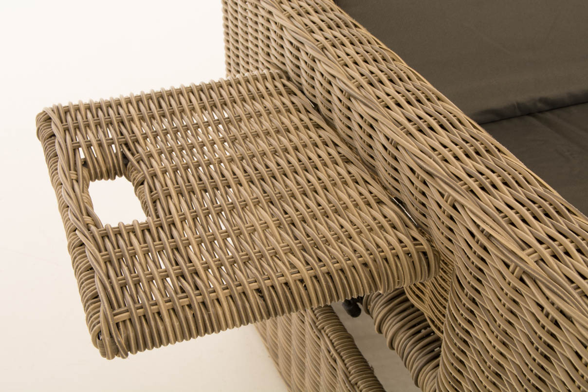 Polyrattan Sofa Ancona 5mm natura anthrazit