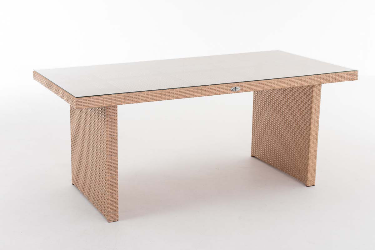 Polyrattan Tisch Avignon sand 180 cm