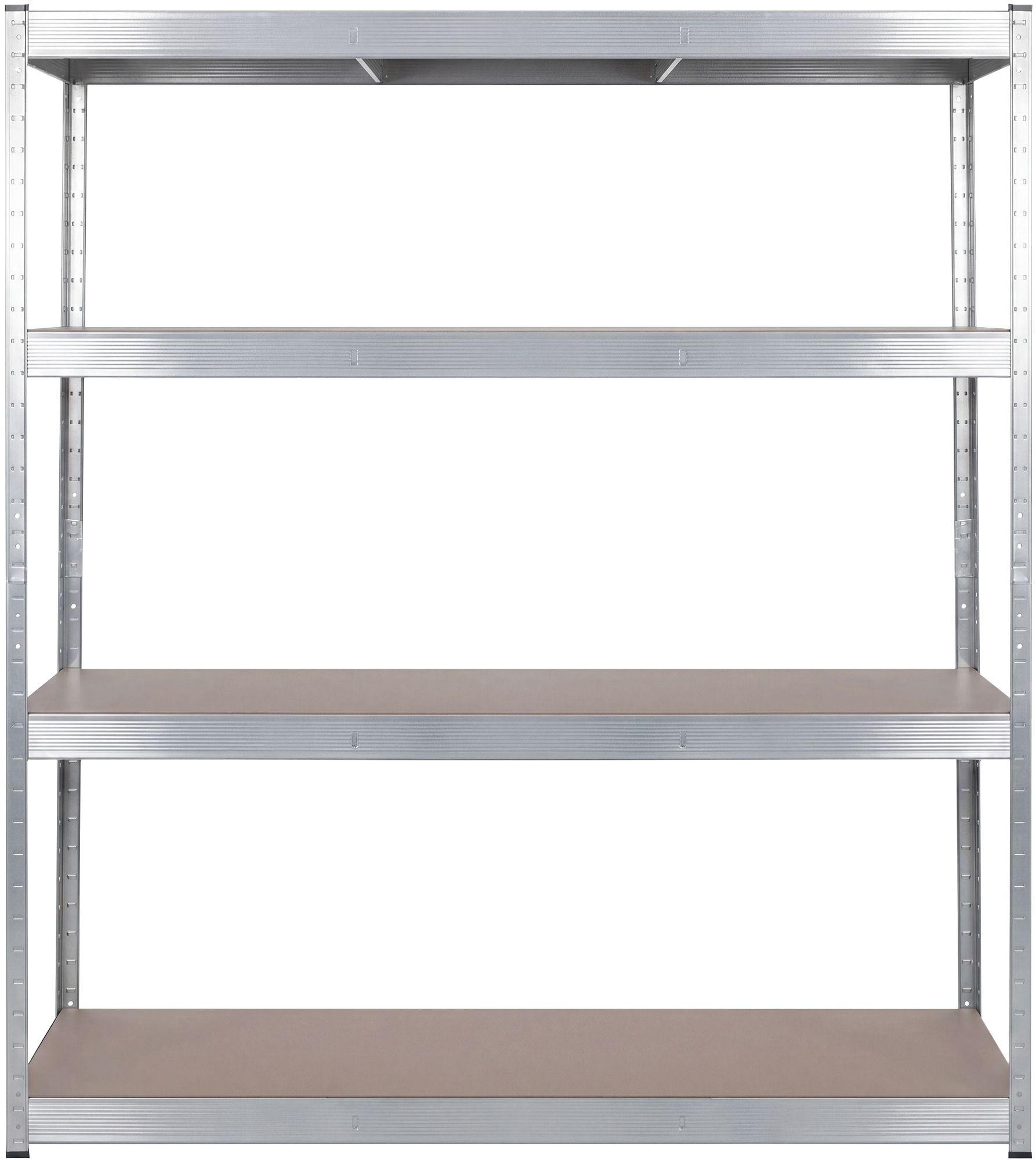 Schwerlastregal 160 x 60 x 180 cm silber