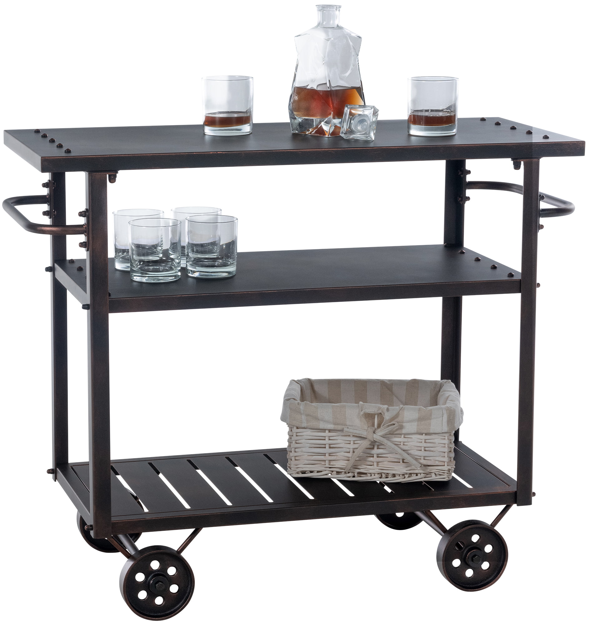 Servierwagen Spring bronze