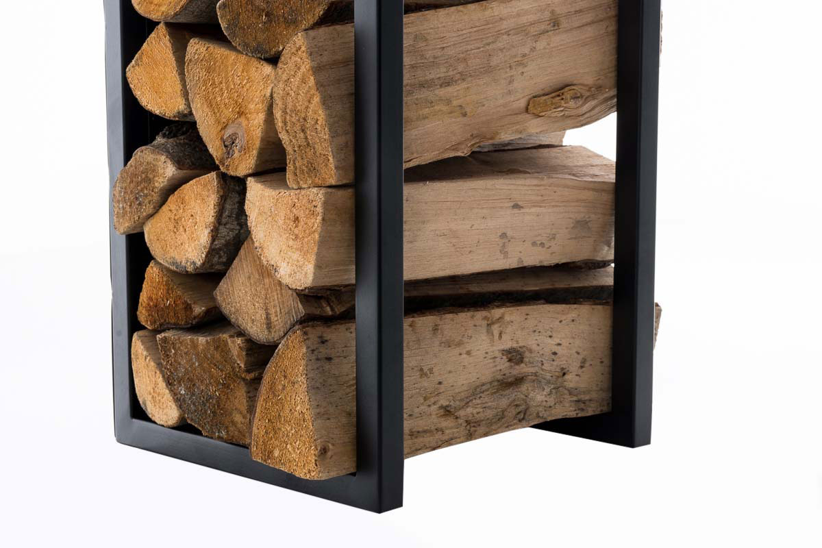 Kaminholzständer Spark schwarz-matt 80 cm