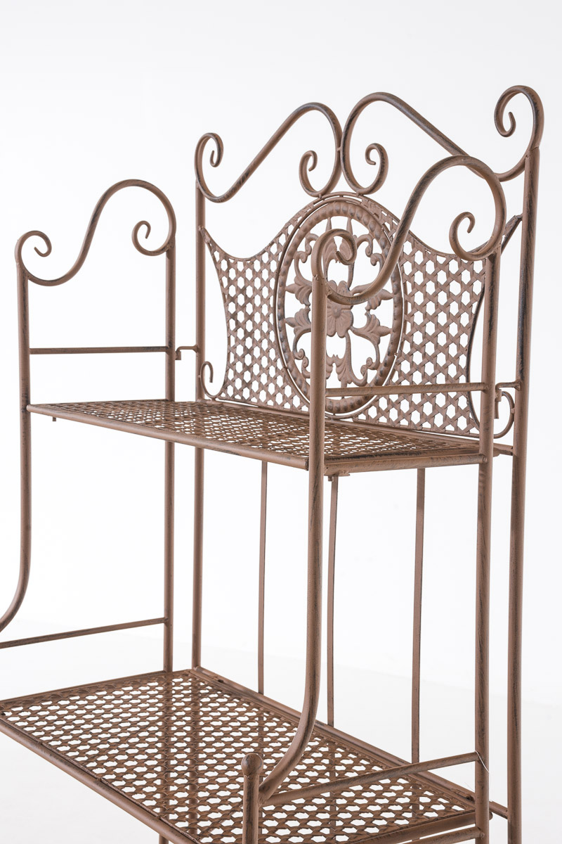 Standregal Anika aus Eisen antik braun