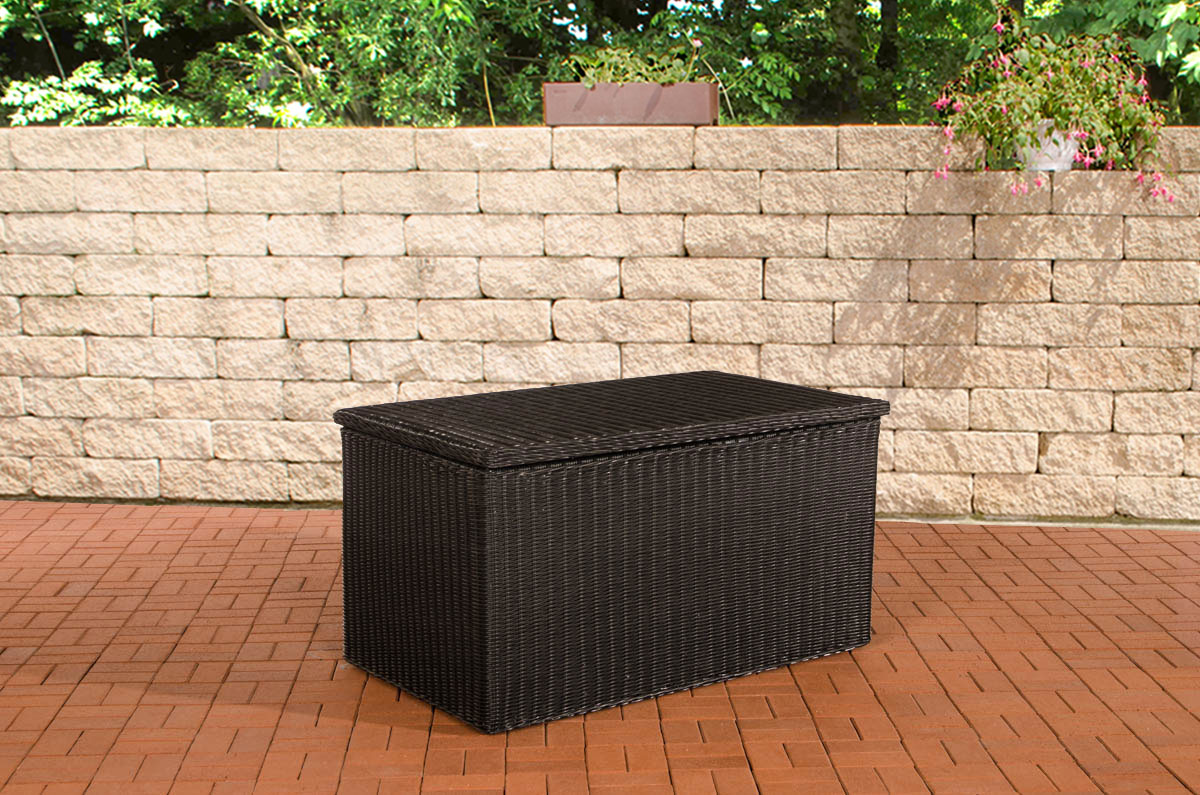 Polyrattan Luxus Auflagenbox 5mm schwarz XL