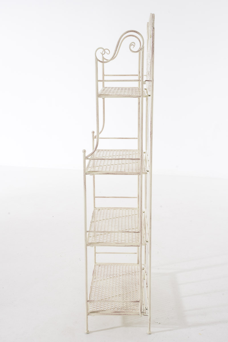 Standregal Anika aus Eisen antik-creme