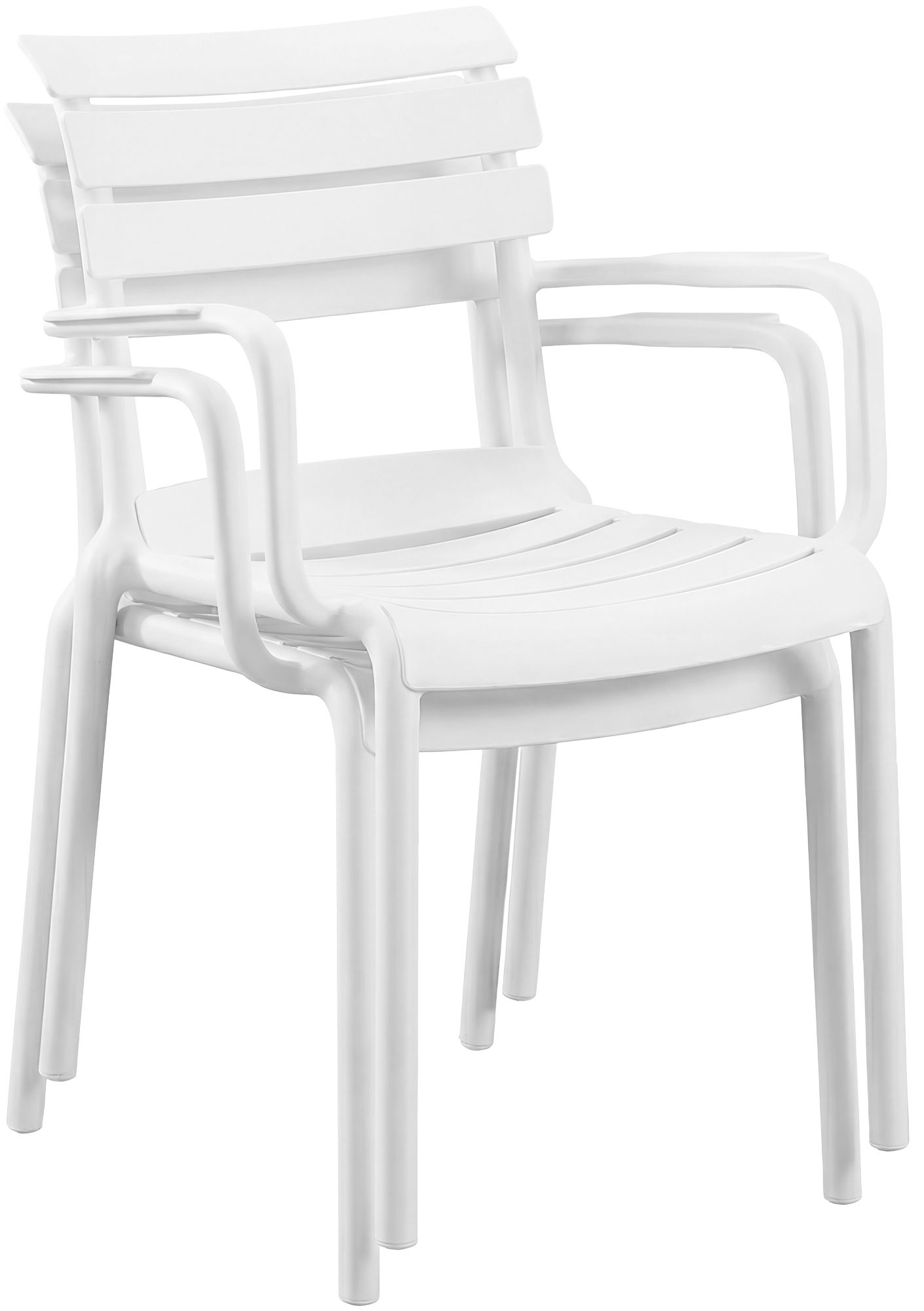 Gartenmöbel-Set Avena mit 2 Stühlen weiß