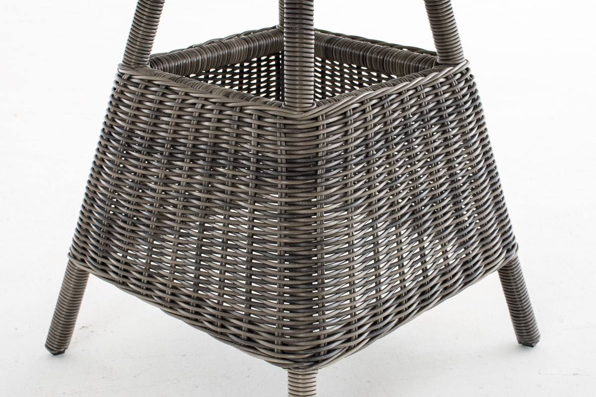 Polyrattan Tisch Santa Lucia 70 x 70 cm grau-meliert