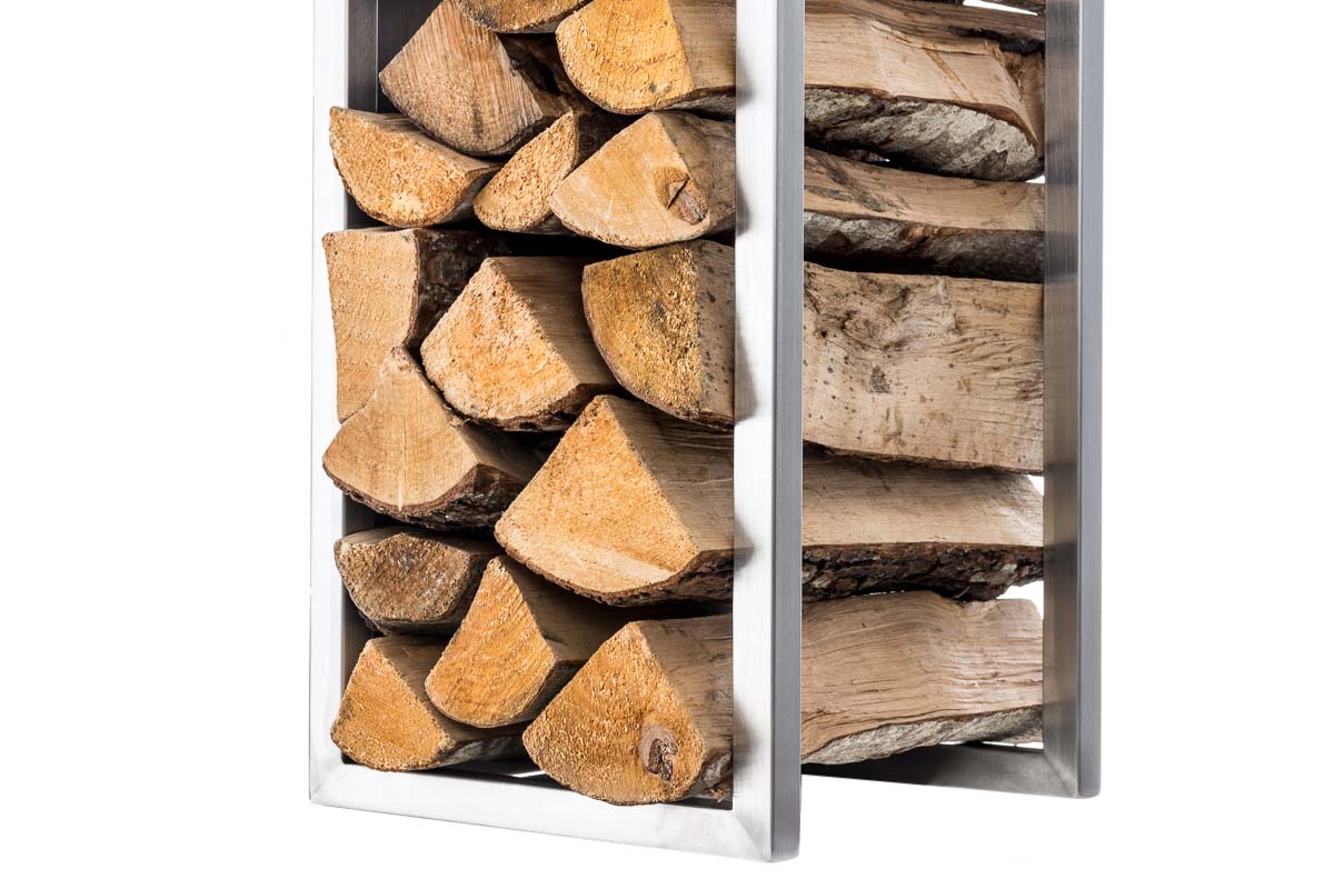 Kaminholzständer Spark edelstahl 160 cm