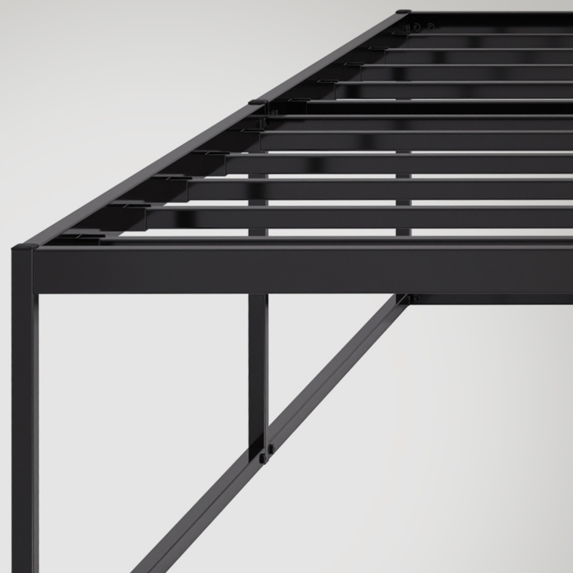 Metallbett Scala schwarz 200x180x46 cm