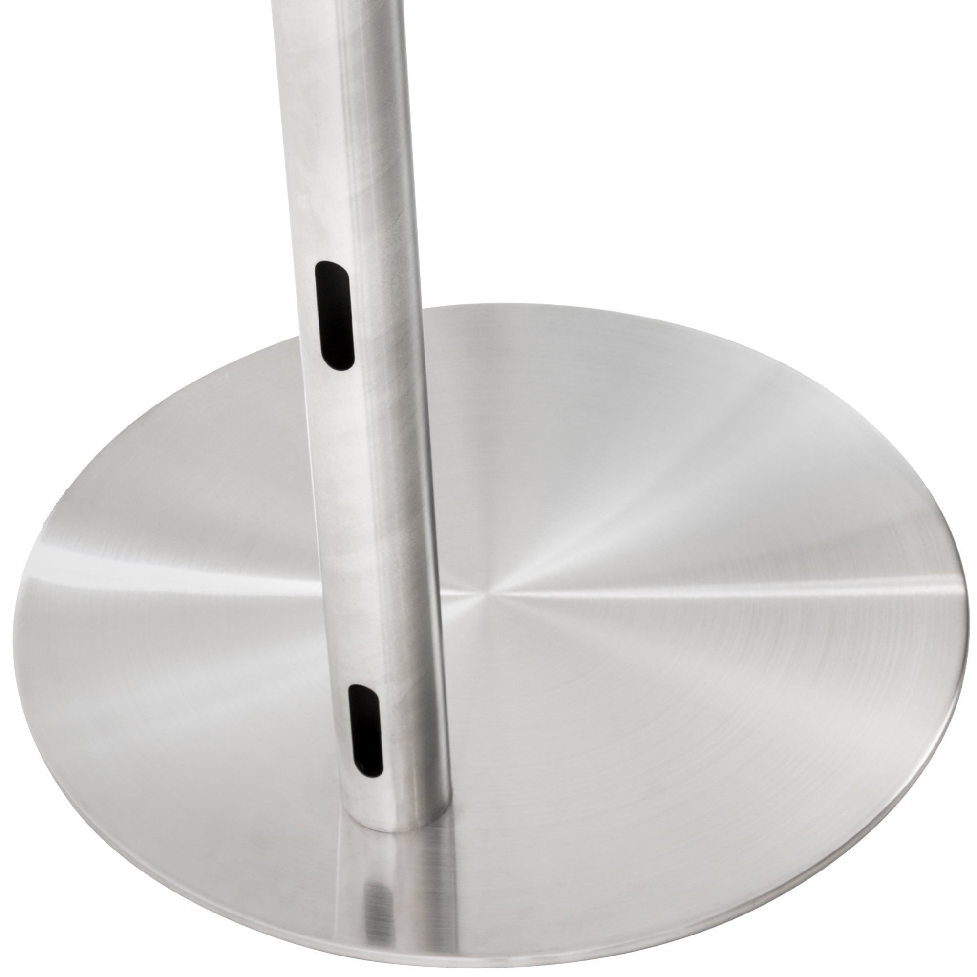 TV Standfuß edelstahl rund