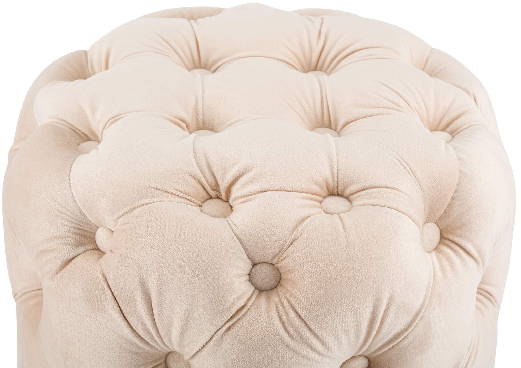 Sitzhocker Drancy Samt creme M