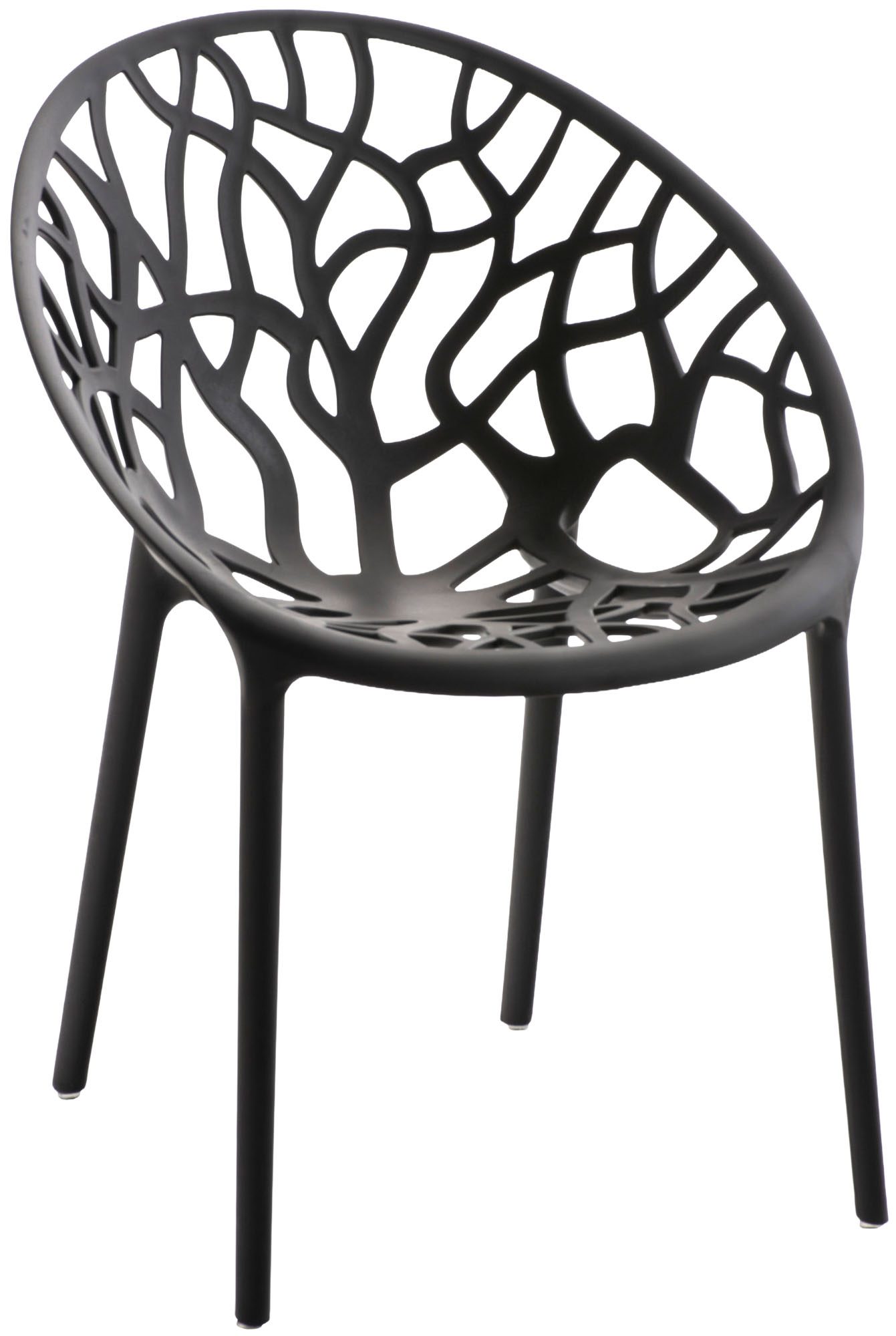 Gartenmöbel-Set Lumera mit 2 Stühlen schwarz