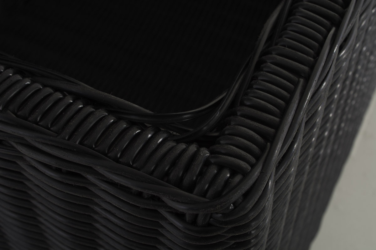 Polyrattan Luxus Auflagenbox 5mm schwarz XL