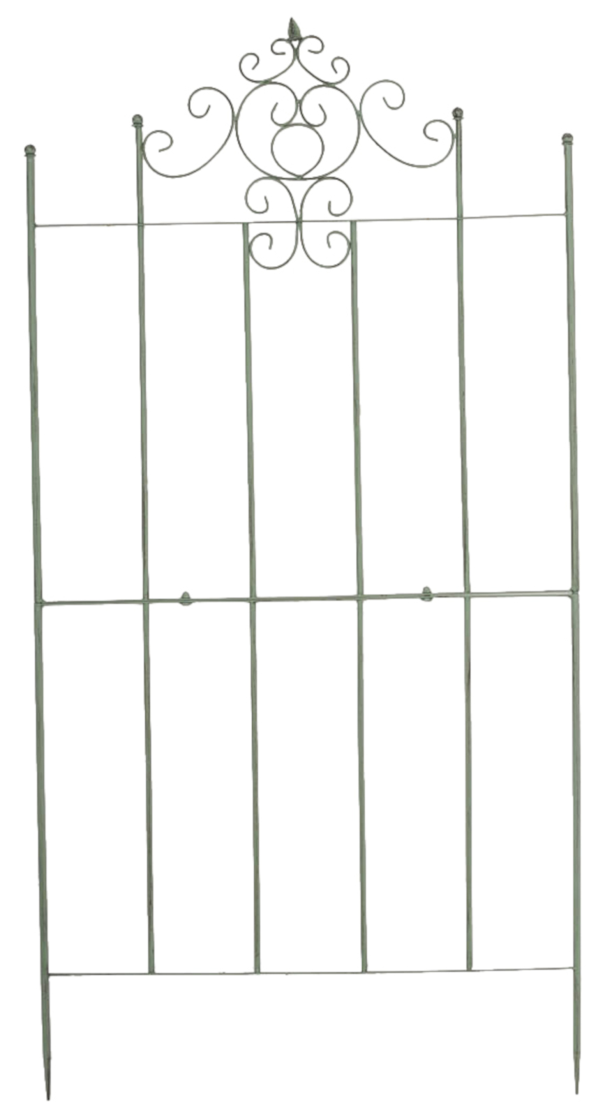 2er Set Rankgitter Paula 170 x 86 cm antik-grün