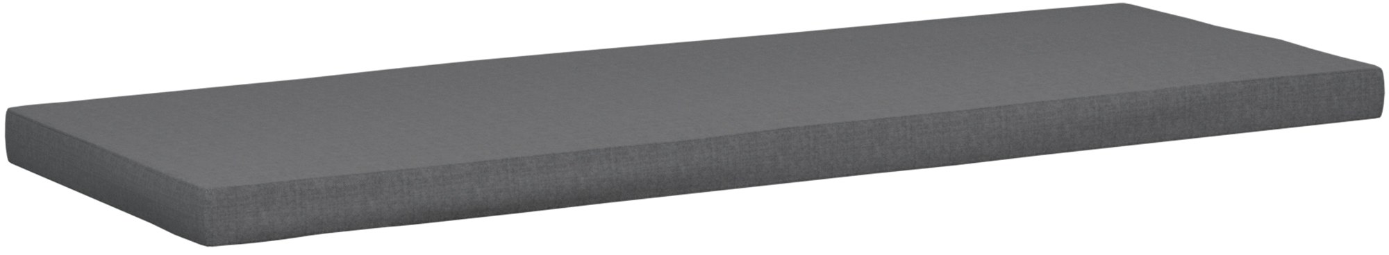 Sitzkissen dunkelgrau 136x48x8 cm