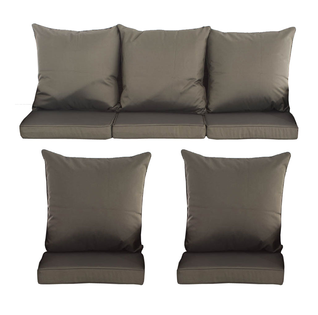 10er Kissenbezüge Set für Fisolo 5mm anthrazit