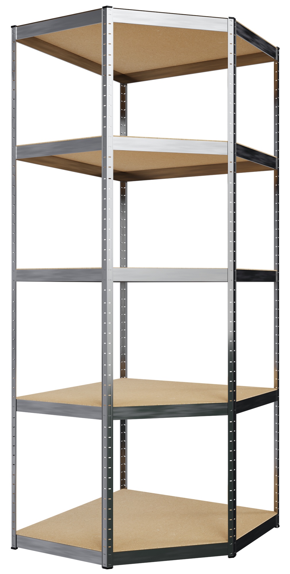 3er Regalsystem silber