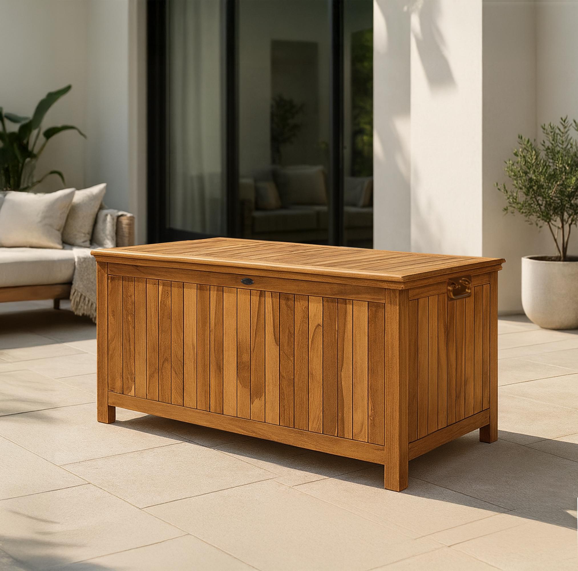 Auflagenbox Novena Teakholz teak 140 cm