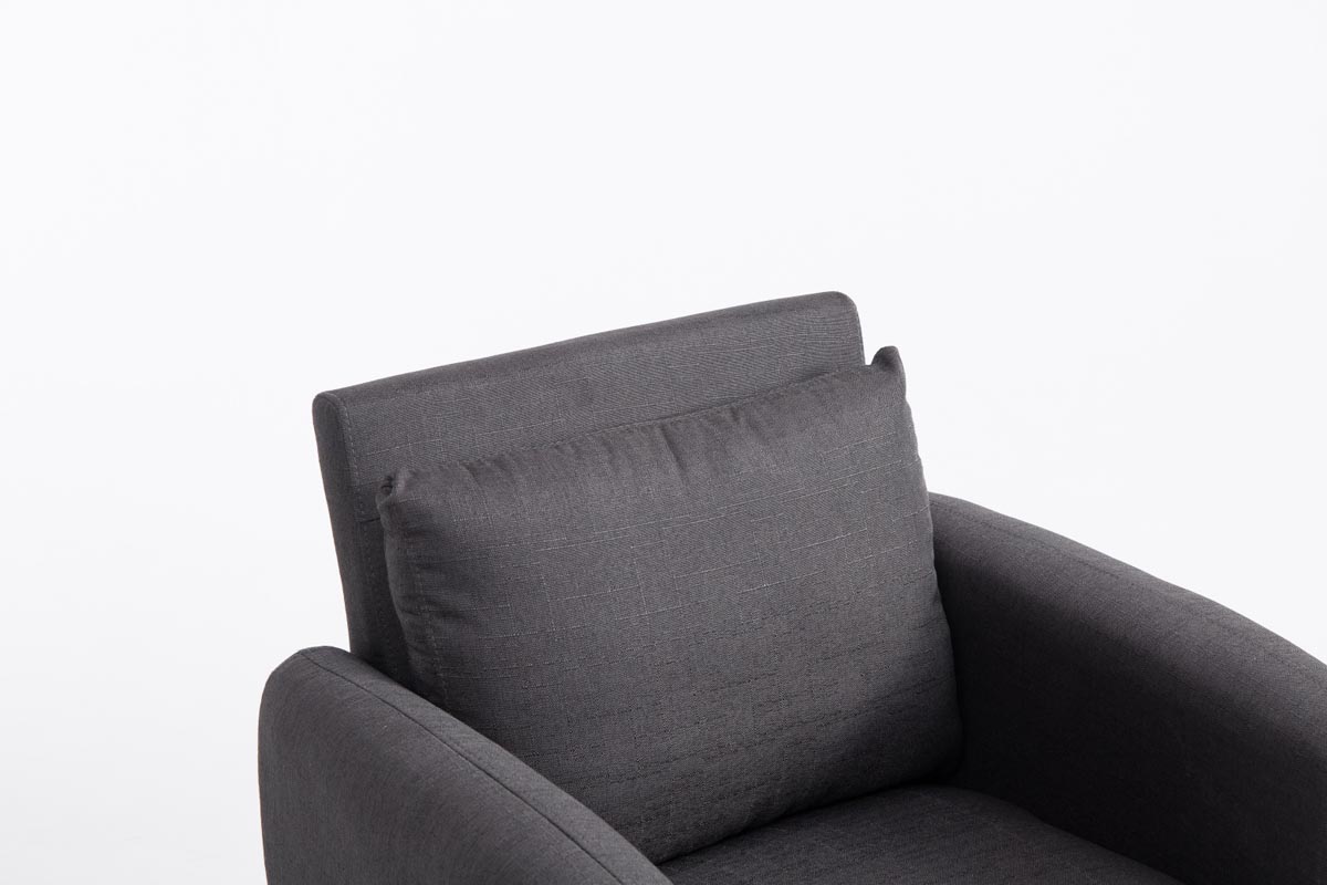 Sessel Tilgard Stoff dunkelgrau