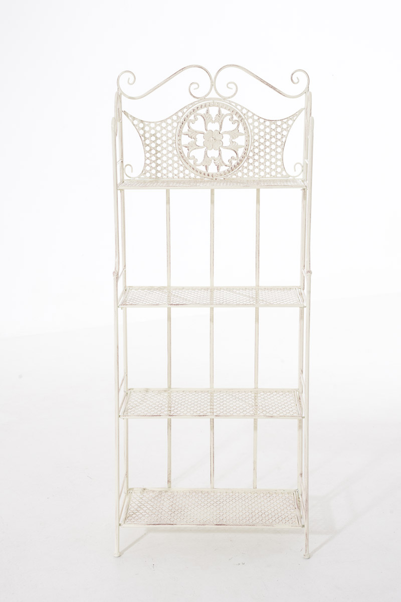 Standregal Anika aus Eisen antik-creme