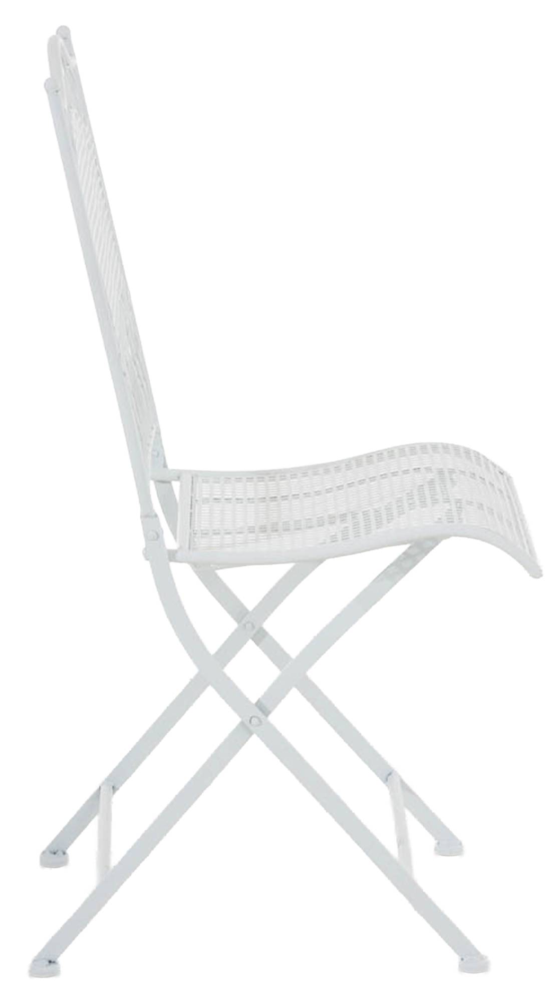 2er Set Gartenstühle Kiran weiß